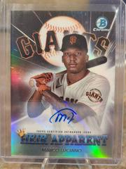Marco Luciano [Autograph] #HA-16 Baseball Cards 2022 Bowman Draft Heir Apparent Prices