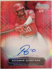 Roismar Quintana [Red] #PA-RQ Baseball Cards 2022 Bowman Sterling Prospect Autographs Prices