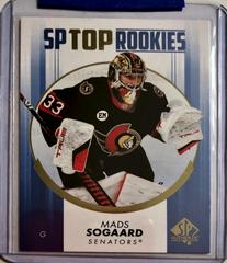 Mads Sogaard [Blue] Hockey Cards 2022 SP Authentic Top Rookies Prices