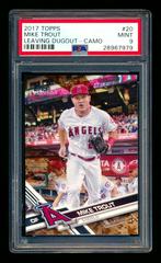 Mike Trout [Leaving Dugout Camo] Baseball Cards 2017 Topps Prices
