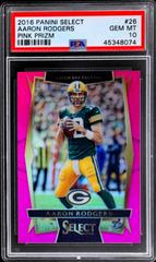 Aaron Rodgers [Pink Prizm] #26 Football Cards 2016 Panini Select Prices
