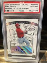 Mike Trout [Autograph Refractor] Baseball Cards 2009 Bowman Sterling Prospects Prices