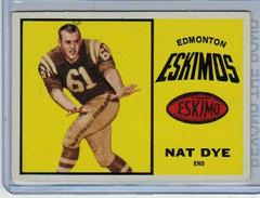 Nat Dye Football Cards 1964 Topps CFL Prices