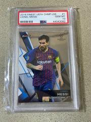 Lionel Messi Soccer Cards 2018 Finest UEFA Champions League Prices