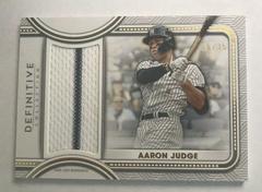 Aaron Judge Baseball Cards 2022 Topps Definitive Jumbo Relic Collection Prices