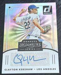 Clayton Kershaw Baseball Cards 2016 Panini Donruss Signature Series Prices