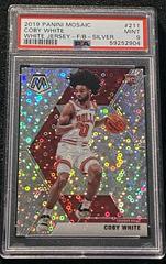 Coby White [White Jersey Fast Break Silver] Basketball Cards 2019 Panini Mosaic Prices