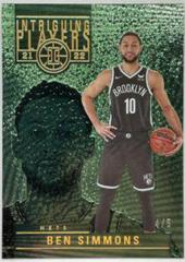 Ben Simmons [Green] #3 Basketball Cards 2021 Panini Illusions Intriguing Players Prices