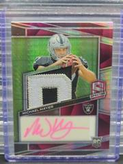 Michael Mayer #16 Football Cards 2023 Panini Spectra Rookie Autograph Neon Pink Prices