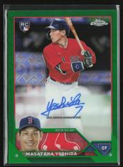 Masataka Yoshida [Green] #RCA-MY Baseball Cards 2023 Topps Chrome Logofractor Autograph Prices