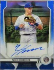 Nico Hoerner [Blue Refractor] Baseball Cards 2020 Bowman Sterling Rookie Autographs Prices