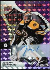 Jeremy Swayman [Purple Diamond Autograph] Hockey Cards 2021 Upper Deck Allure Prices