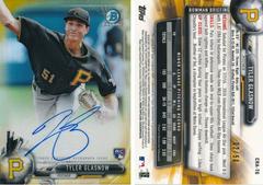 Tyler Glasnow [Chrome Gold Refractor] Baseball Cards 2017 Bowman Rookie Autographs Prices
