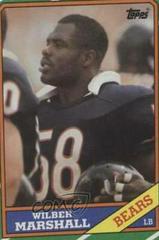 Wilber Marshall #25 Football Cards 1986 Topps Prices