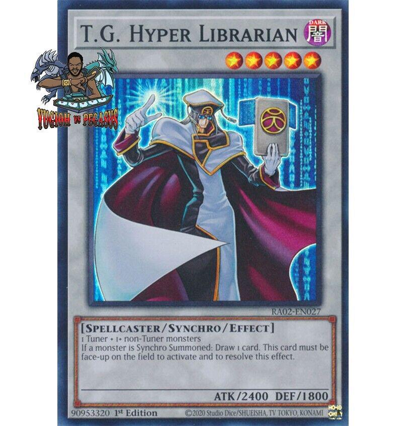 T.G. Hyper Librarian [Quarter Century Secret Rare] RA02-EN027 YuGiOh 25th Anniversary Rarity Collection II