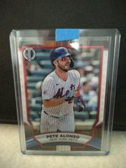 Pete Alonso [Red] #5 Baseball Cards 2022 Topps Tribute Prices