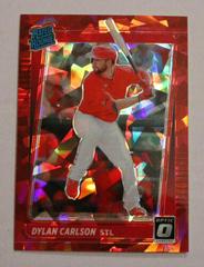 Dylan Carlson [Cracked Ice Red] #37 Baseball Cards 2021 Panini Donruss Optic Prices