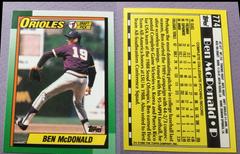 Ben McDonald #774 Baseball Cards 1990 Topps Tiffany Prices