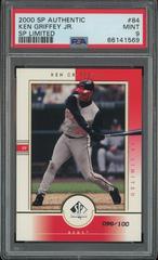 Ken Griffey Jr. [SP Limited] #84 Baseball Cards 2000 SP Authentic Prices