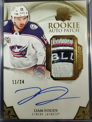 Liam Foudy [Gold Autograph Patch] #107 Hockey Cards 2020 Upper Deck The Cup Prices