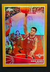 Yao Ming [Gold Refractor] Basketball Cards 2009 Topps Chrome Prices
