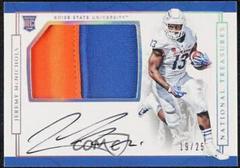 Jeremy McNichols [Material Signature Silver] Football Cards 2017 Panini National Treasures Collegiate Prices