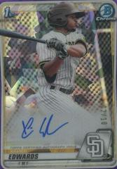 Xavier Edwards [Purple] #BSPA-XE Baseball Cards 2020 Bowman Sapphire Autographs Prices