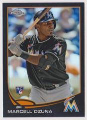 Marcell Ozuna [Black Refractor] #MB-35 Baseball Cards 2013 Topps Chrome Update Prices