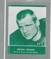 Nelson Toburen Football Cards 1961 Lake to Lake Packers Prices