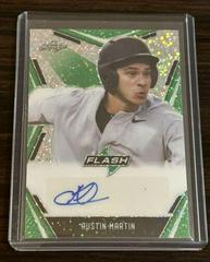 Austin Martin [Green] #BA-AM1 Baseball Cards 2020 Leaf Flash Autographs Prices