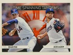 Jacob deGrom, Nolan Ryan [Red] Baseball Cards 2023 Topps Update Time Spanning Tandems Prices