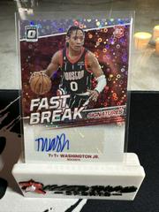 TyTy Washington Jr. #FBR-TTW Basketball Cards 2022 Panini Prizm Fast Break Rookie Autographs Prices