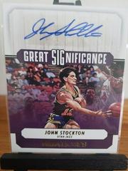 John Stockton [Gold] Basketball Cards 2022 Panini Hoops Great SIGnificance Autographs Prices