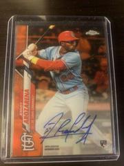 Randy Arozarena [Orange Refractor] #RA-RAR Baseball Cards 2020 Topps Chrome Rookie Autographs Prices