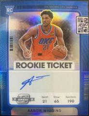 Aaron Wiggins [Autograph Blue] #127 Basketball Cards 2021 Panini Contenders Optic Prices