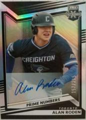 Alan Roden [Prime Numbers Signature A] #98 Baseball Cards 2022 Panini Elite Extra Edition Prices