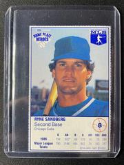Ryne Sandberg Baseball Cards 1987 Kraft Home Plate Heroes Hand Cut Prices