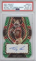 Trey Lance [Green Die Cut] #RS-TLA Football Cards 2021 Panini Select Rookie Signatures Prices