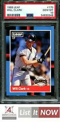 Will Clark #170 Baseball Cards 1988 Leaf Prices