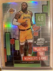 LeBron James #14 Basketball Cards 2022 Panini Contenders Optic Playing the Numbers Game Prices