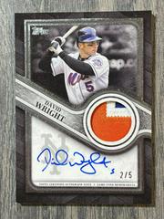 David Wright [Platinum] #TRAP-DW Baseball Cards 2023 Topps Series 1 Reverence Autograph Patch Prices