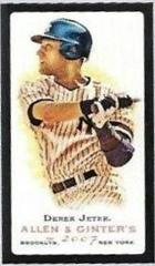 Derek Jeter [Mini Black Bordered] Baseball Cards 2007 Topps Allen & Ginter Prices