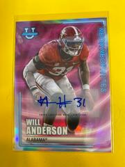 Will Anderson [Autograph] #NN-10 Football Cards 2022 Bowman's Best University Neon Neophytes Prices