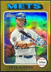 Pete Alonso [Gold Refractor] #410 Baseball Cards 2024 Topps Heritage Chrome Prices