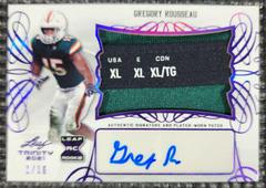 Gregory Rousseau [Purple] #BA-GR1 Football Cards 2021 Leaf Trinity Signatures Prices
