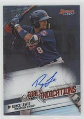 Royce Lewis Baseball Cards 2018 Bowman's Best Early Indications Autographs Prices