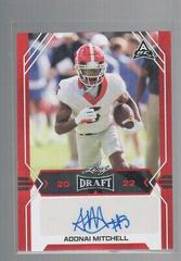 Adonai Mitchell [Red] #BA-AM1 Football Cards 2022 Leaf Draft Autographs Prices
