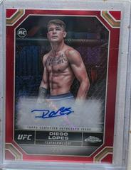 Diego Lopes [Red Refractor] #CRA-DLO Ufc Cards 2024 Topps Chrome UFC Rookie Autograph Prices