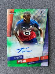 Timothy Weah [Green Refractor] Soccer Cards 2019 Finest UEFA Champions League Autographs Prices