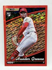 Hunter Greene [Red] #BG-17 Baseball Cards 2022 Topps Update Black Gold Prices